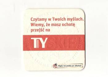Tyskie - podstawka do piwa. Nr . 9.