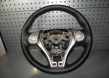 KIEROWNICA SKÓRZANA SKÓRA MULTIFUNKCJA NISSAN QASHQAI J11 PULSAR 34216879A