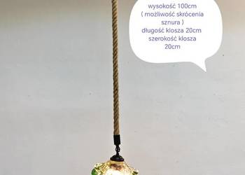Lampa wisząca wykonana ze szkła Murano