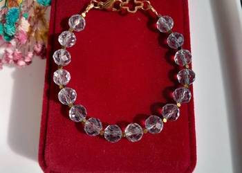 Bransoletka z naturalnym topazem.