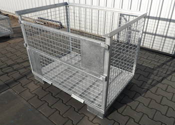 Pojemnik siatkowy ocynk gitterbox paleta metalowa