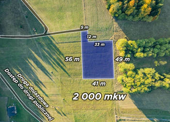 Działka budowlana - Łapsze Niżne - 2000m2