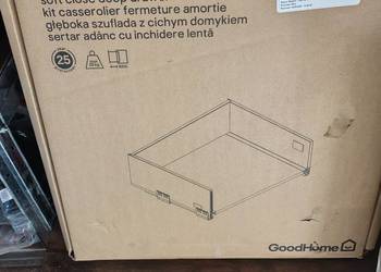 Szuflada GoodHome Soto 60 cm z cichym domykiem.