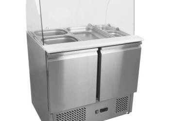 Stół Chłodniczy Bar Sałatkowy 2-Drzwiowy Esl3811 - Idealny Do Gastronomii