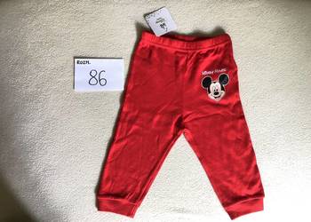 Spodnie bawełniane rozm.86. NOWE! Mickey Mouse.