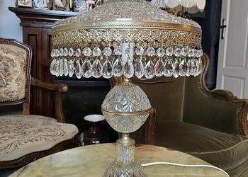 Lampa Salonowa szklana Lampka nocna kryształowa Kalisz Lampa Salonowa szklana Lampka nocna kryształowa Kalisz