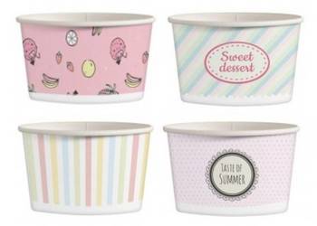 Kubki do lodów tajskich miska kubek papierowy 150ml – 25szt.