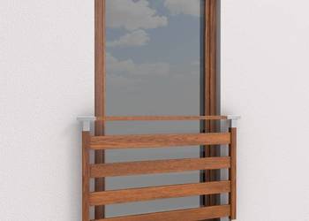 Balustrada francuska balkon barierka dekor drewna okienna