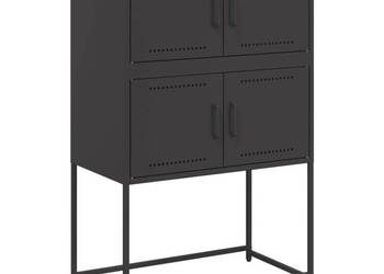 Szafka czarna 685x385x107 cm stal WM-846482