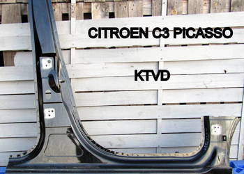 PRÓG SŁUPEK ŚRODKOWY PRAWA STRONA CITROEN C3 PICASSO KTVD