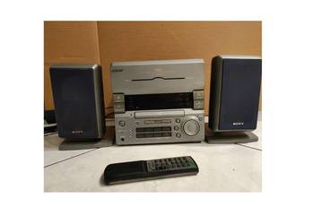miniwieża wieża stereo Sony P33D odtwarzacz CD magnetofon kasetowy tuner ra