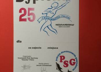 ( 1737 ) Dyplom 25. Ćwierćmaraton Policki