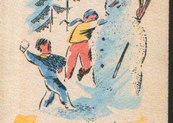 K.Poczt. Świąteczna " Bałwan"  **  2001