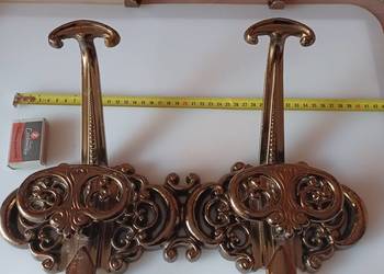 Piękny, masywny, duży podwójny wieszak.