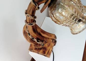 Lampka nocna drewniana