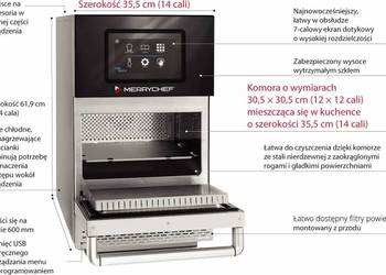 Piec konwekcyjno - mikrofalowy Merrychef conneX 12 HP inox high speed