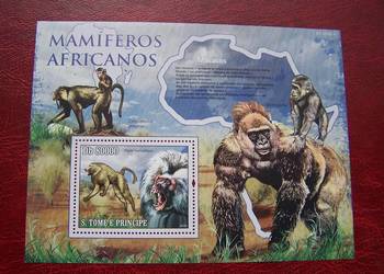 Wyspy Św. Tomasza 2010 MNH Zwierzęta Fauna Goryle