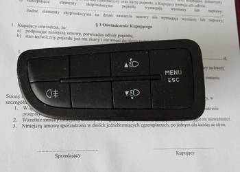 Fiat florino włącznik świateł menu