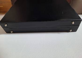 Neseser walizka czarna aktówka na dokumenty vintage