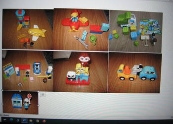 Klocki Lego- Duplo 7 zestawów jak na foto - stanbardzo dobry
