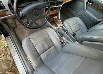 BMW E32 części wnętrze rolety roletki trójkąty wiązka listwy komplet skóra