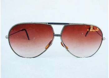 Stare Okulary przeciwsłoneczne Duże Aviator Vintage Retro Oryginał PRL