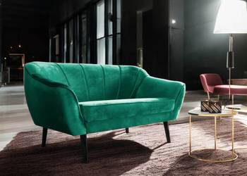 Sofa Scandi 2 Osobowa Butelkowa Zieleń, Dostawa 0zł!