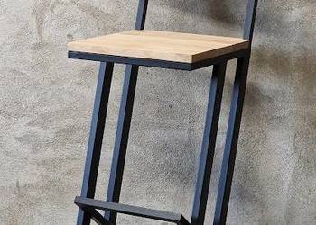 Hoker LOFT NA WYMIAR barowy DĄB 75cm stal industrialny mal. PROSZKOWO