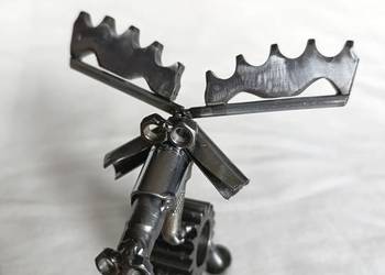 Figurka Łoś z metalu