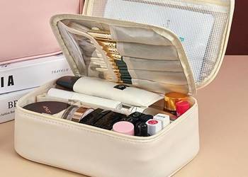 Kosmetyczka Kuferek Kremowa