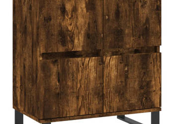Komoda przydymiony dąb 60x35x70 cm materiał drewnopochodny WM-831225