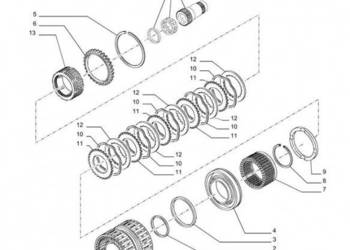 New Holland T6010 T6090 T6070 Obudowa sprzęgła 47136592