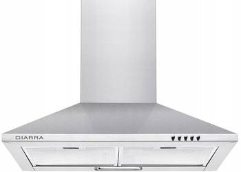 Ciarra CBCS6201 Okap kuchenny 60cm piramida 370 m³/h Srebrny