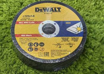 DeWALT DT43972-QZ Tarcze do cięcia 125x1,0 mm – 25 szt. NOWE