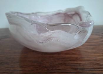 Patera salaterka miska szkło kolorowe grube unikat