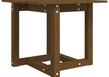 Stolik kawowy miodowy brąz 50x50x45 cm lite drewno sosnowe WM-822175