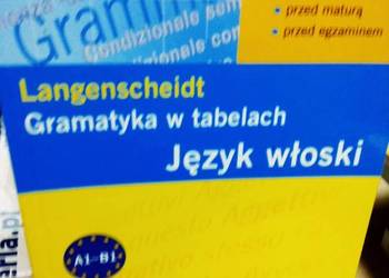 Gramatyka w tabelach języka włoskiego antykwariat szkolny