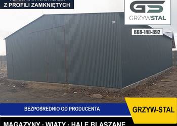 Garaż Blaszany - HALA MAGAZYNOWA - Magazyn - Wiata - Hala - GRZYWSTAL