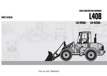 Volvo L40B katalog częsci zamiennych - inne modele PL