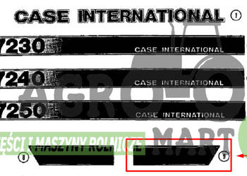 1334445C3, A67936, 1334445C1 NAKLEJKA CASE INTER 7240 LH CNH