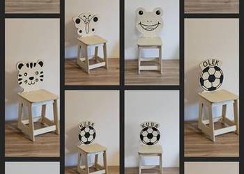Drewniane krzesełko dla dziecka – HANDMADE, MONTESSORI