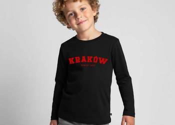 Ekologiczna dziecięca koszulka z długim rękawem Premium KRAKÓW Since 1257