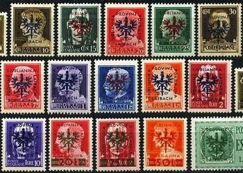 LAIBACH 1944 - okupacja niemiecka -kompletna seria.Mi.1-20.