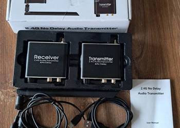nowy zestaw nadajnik i odbiornik audio 2.4 G