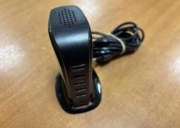 Stacja ładująca USB HYKKER czarna 30 W 5 wyjść