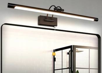 LED Lampa Ścienna 40CM Czarna Do Łazienki Osłona posiada wgniecenie Czytaj