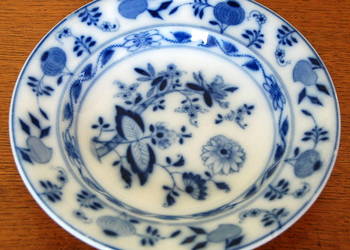 Zabytkowy talerz głęboki Villeroy &Boch Dresden wzór cebulowy