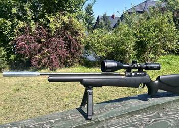 Wiatrówka PCP FX T12 4,5mm + HAWKE Vantage 3-9 x 50 + PCP BULL + kulochwyty