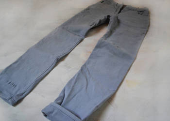 jasne bawełniane spodnie proste 27 S Armani jeans
