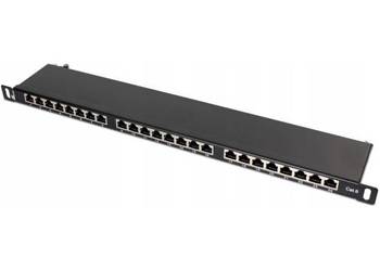 PATCH PANEL FTP CAT.6 24 PORTY 0.5U PGF-6FTP24-B8 GETFORT